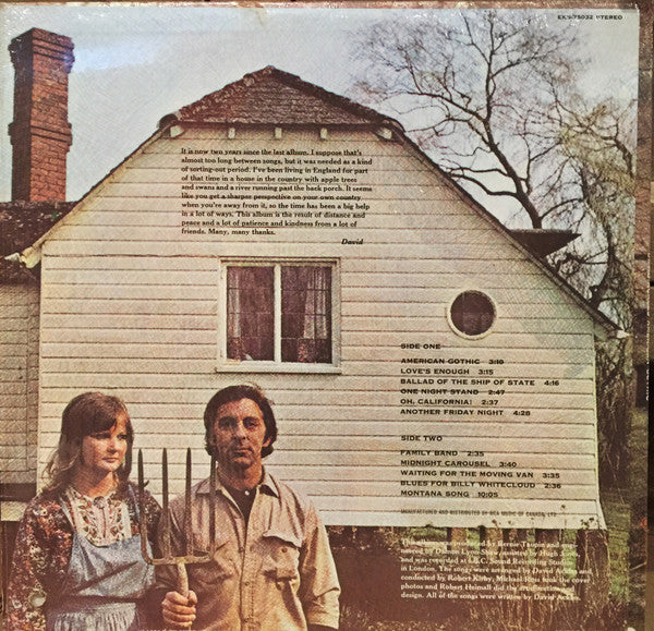 David Ackles : American Gothic (LP, Album)