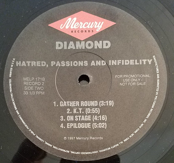 Diamond D : Hatred, Passions And Infidelity (2xLP, Album, Promo, Cle)