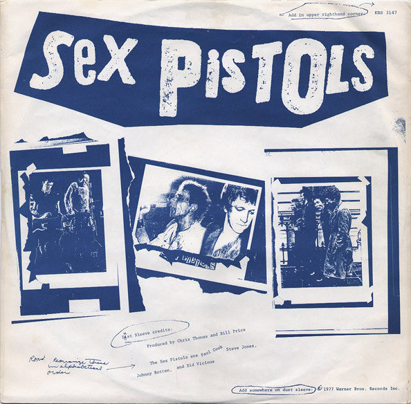 Sex Pistols : Never Mind The Bollocks Here's The Sex Pistols (LP, Album, RP)