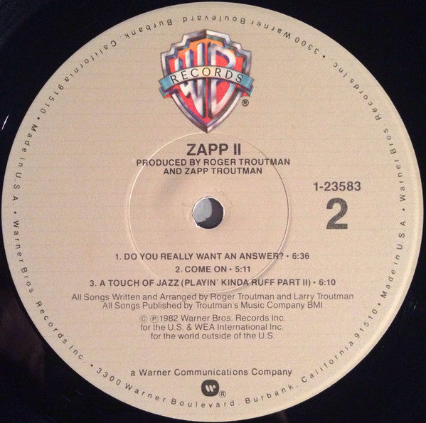 Zapp : Zapp II (LP, Album, Jac)