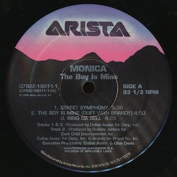Monica : The Boy Is Mine (2xLP, Album, Lab)