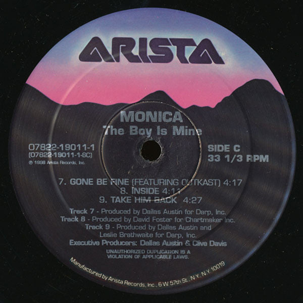 Monica : The Boy Is Mine (2xLP, Album, Lab)