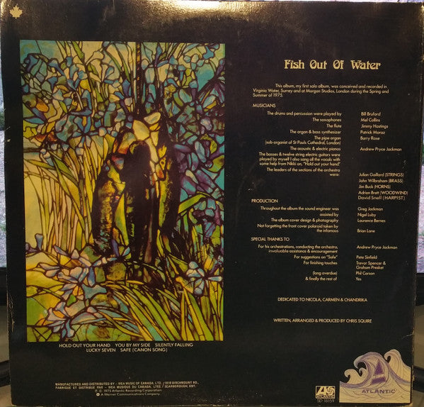 Chris Squire : Fish Out Of Water (LP, Album, Gat)