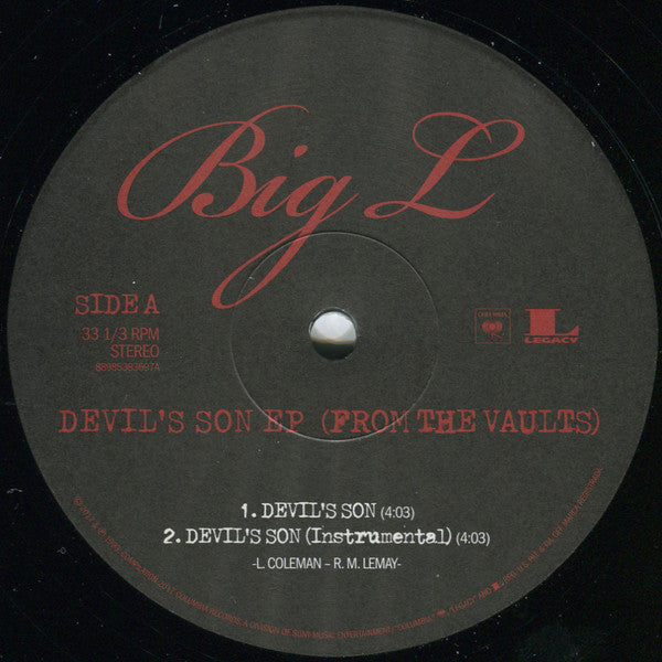 Big L : Devil's Son EP (From The Vaults) (12", EP, Ltd)