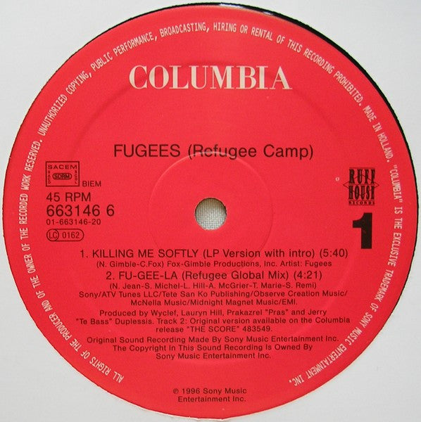Fugees : Killing Me Softly (12")