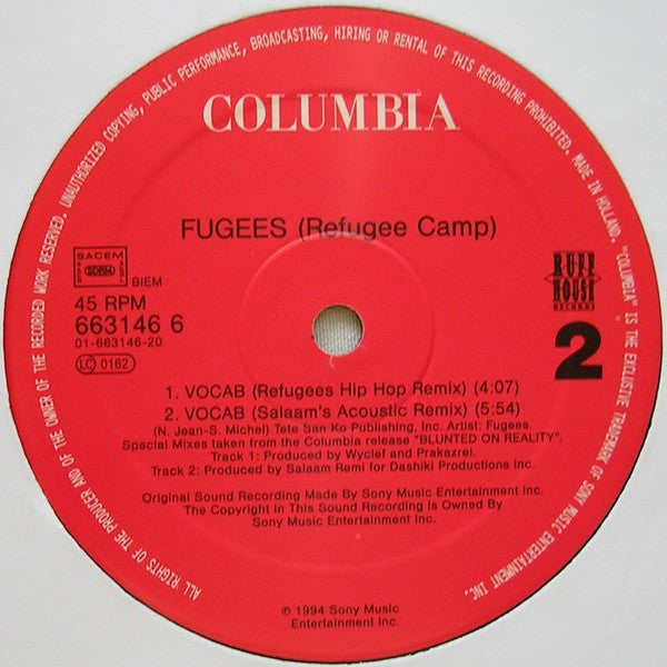 Fugees : Killing Me Softly (12")