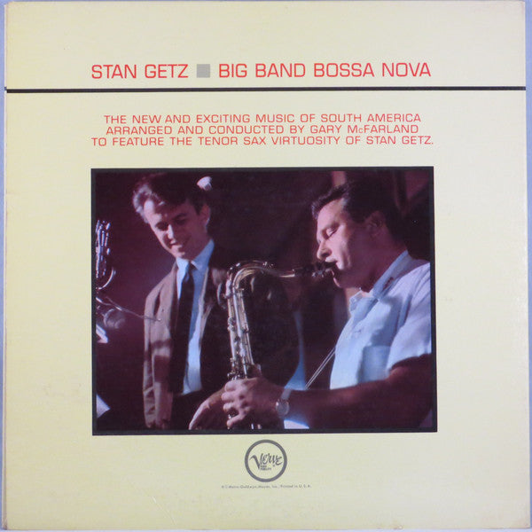Stan Getz : Big Band Bossa Nova (LP, Album, Mono, Gat)