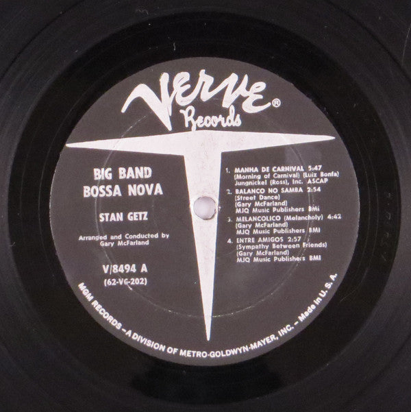 Stan Getz : Big Band Bossa Nova (LP, Album, Mono, Gat)
