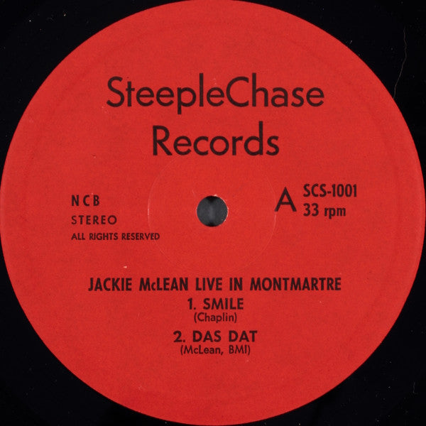 Jackie McLean : Live At Montmartre (LP, Album)
