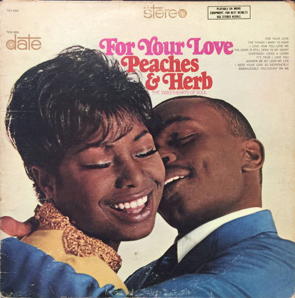 Peaches & Herb : For Your Love (LP, Album)