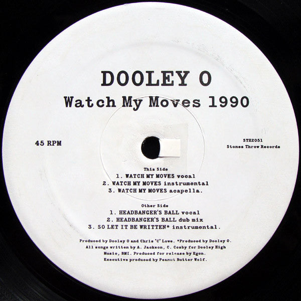 Dooley O : Watch My Moves 1990 (12")