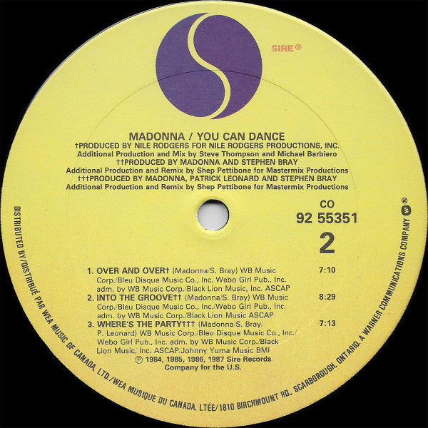 Madonna : You Can Dance (LP, Comp, Mixed)