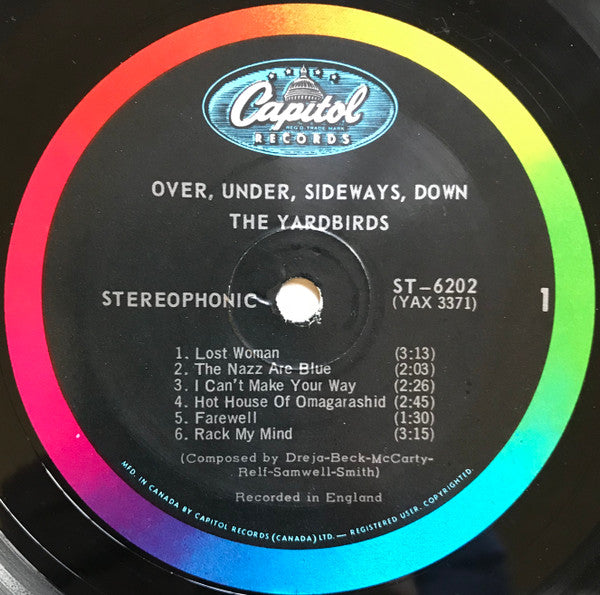 The Yardbirds : Over, Under, Sideways, Down (LP, Album)