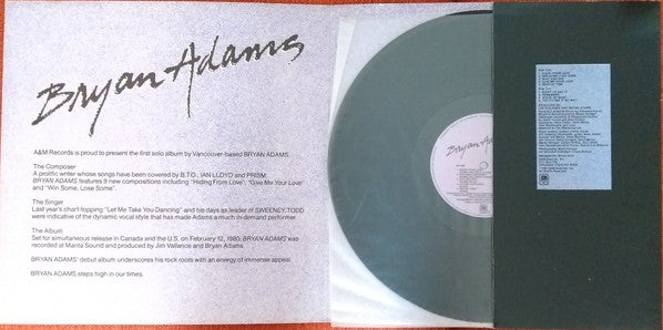 Bryan Adams : Bryan Adams (LP, Album, Gat)