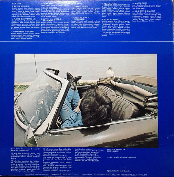 John Prine : Sweet Revenge (LP, Album, RE)