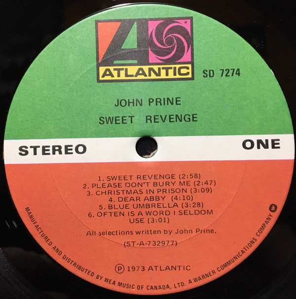 John Prine : Sweet Revenge (LP, Album, RE)