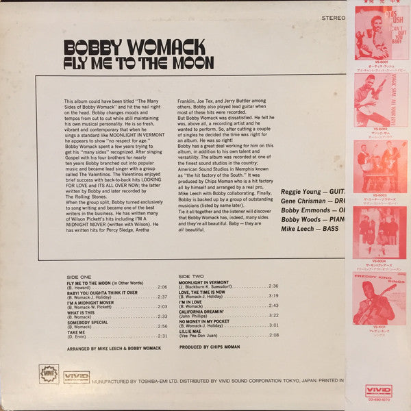 Bobby Womack : Fly Me To The Moon (LP, Album, RE)