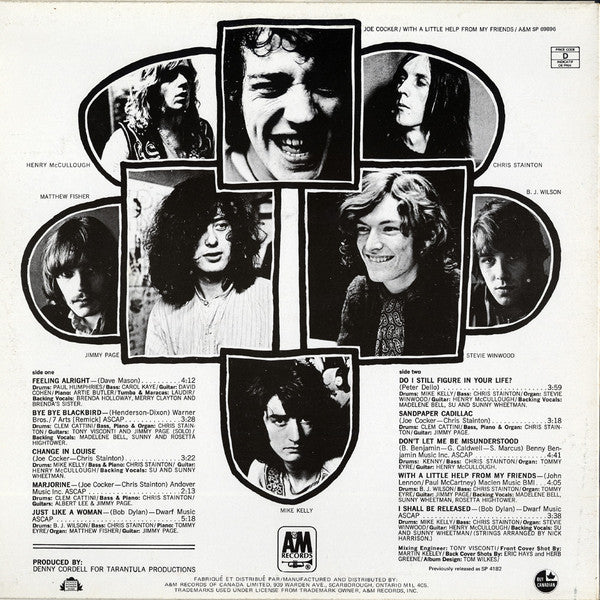 Joe Cocker : With A Little Help From My Friends (LP, Album, RE)