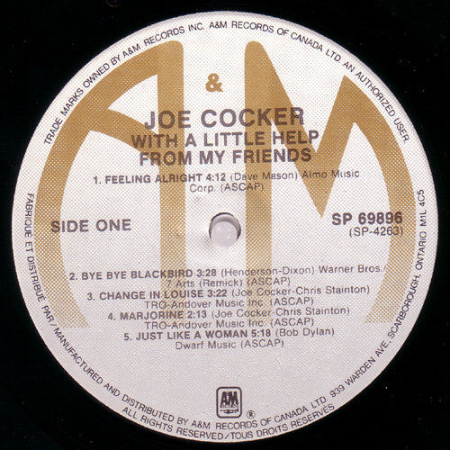 Joe Cocker : With A Little Help From My Friends (LP, Album, RE)