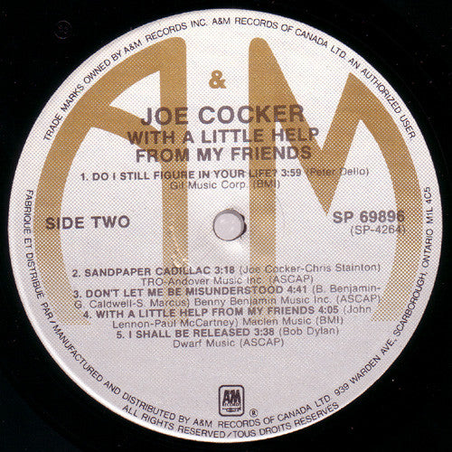 Joe Cocker : With A Little Help From My Friends (LP, Album, RE)
