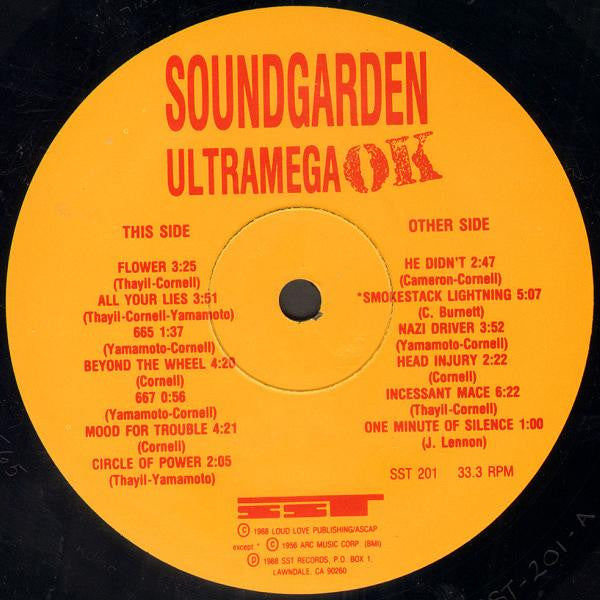 Soundgarden : Ultramega OK (LP, Album)