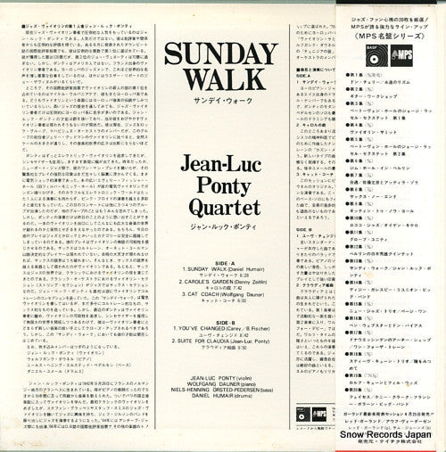 Jean-Luc Ponty : Sunday Walk (LP, Album, Promo, RE)