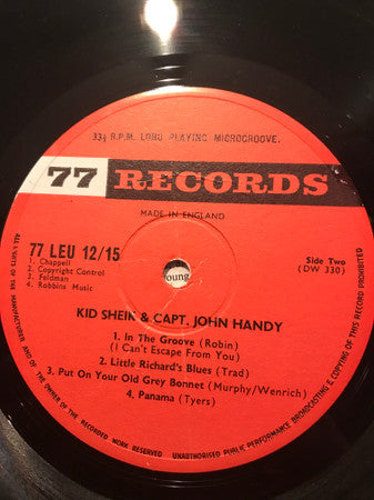 Kid Sheik*, Capt. John Handy* With The Barry Martyn Ragtime Band* : In The Groove (LP, Album)