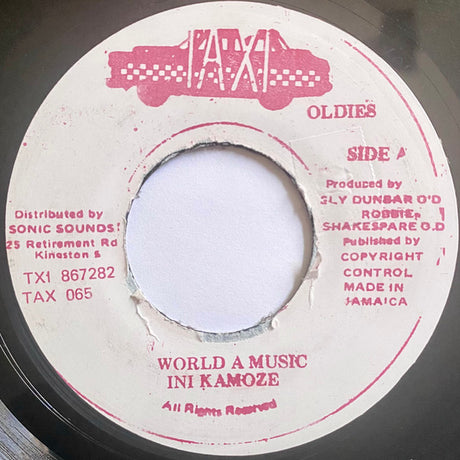 Ini Kamoze : World A Music / Call A Taxi (7", Single, RP)