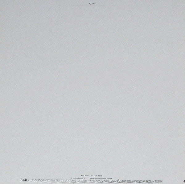 New Order : True Faith / 1963 (12")