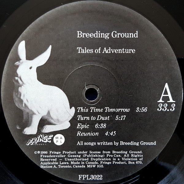 Breeding Ground : Tales Of Adventure (LP, Album)