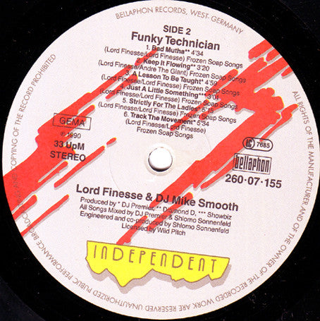 Lord Finesse & DJ Mike Smooth : Funky Technician (LP, Album)