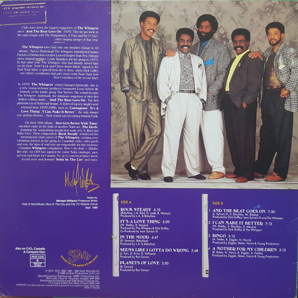 The Whispers : Greatest Hits (LP, Comp)