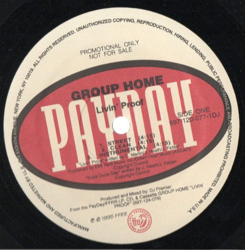 Group Home : Livin' Proof (12", Promo)