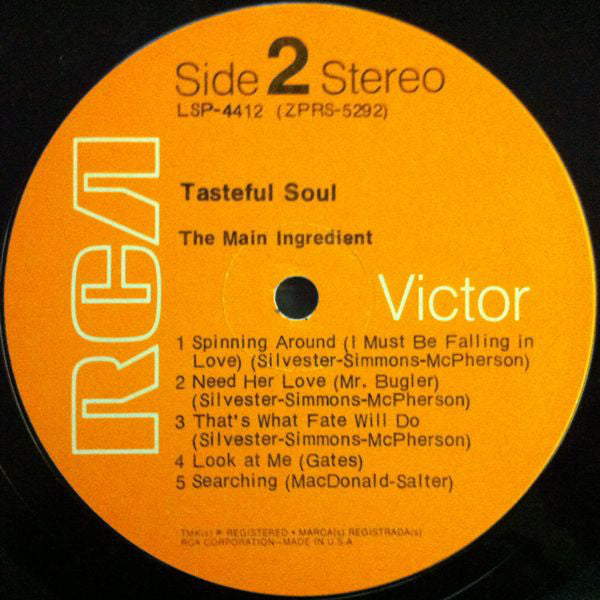 The Main Ingredient : Tasteful Soul (LP, Album)