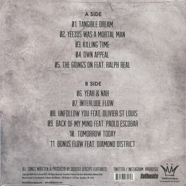 Oddisee : Tangible Dream (LP, Album, Ltd, RE, Cle)