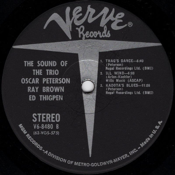 Oscar Peterson, Ray Brown, Ed Thigpen : The Sound Of The Trio (LP, Album)