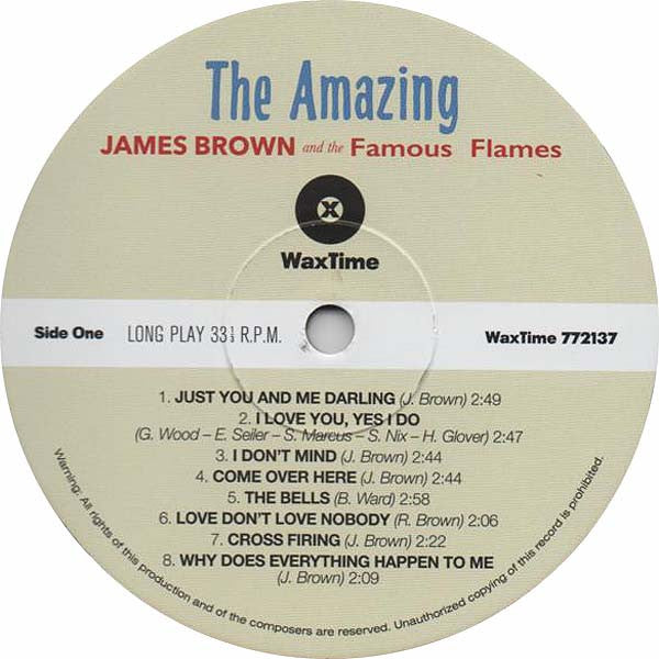 James Brown & The Famous Flames : The Amazing James Brown (LP, Ltd, 180)