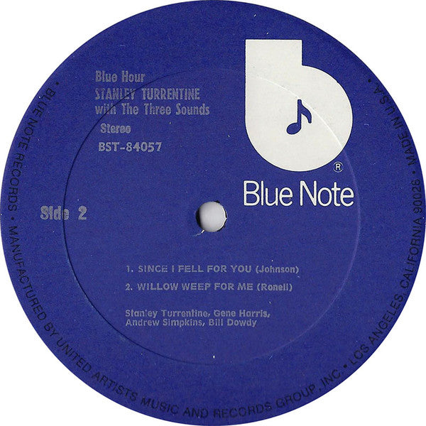Stanley Turrentine With The Three Sounds : Blue Hour (LP, Album, RE)