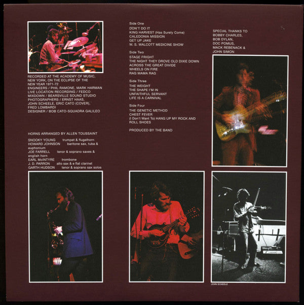 The Band : Rock Of Ages (The Band In Concert) (2xLP, Album, RE, RM, 180)