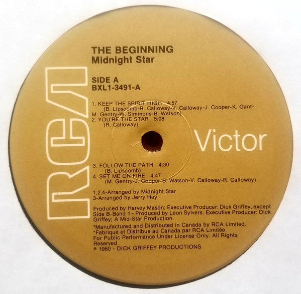 Midnight Star : The Beginning (LP, Album, Gat)