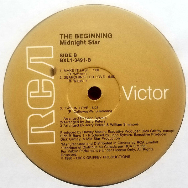 Midnight Star : The Beginning (LP, Album, Gat)
