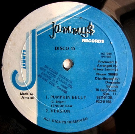 Tenor Saw / Echo Minott : Pumpkin Belly / Original Fat Thing (12")