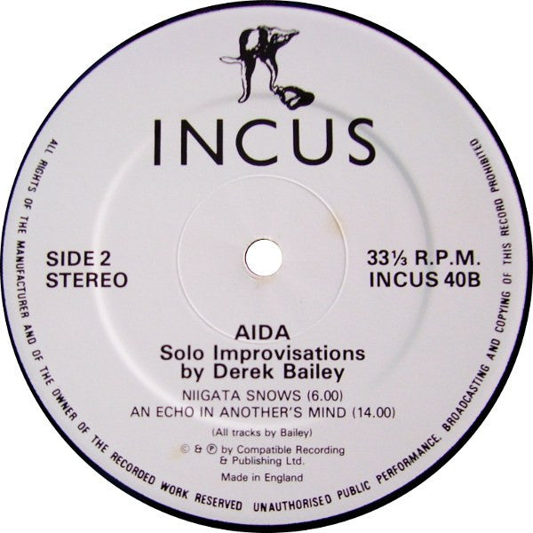 Derek Bailey : Aida (LP, Album)