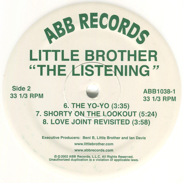 Little Brother (3) : The Listening (2xLP, Album, RE, RP, Whi + 7", Single)