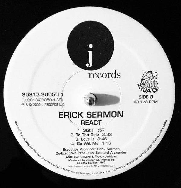 Erick Sermon : React (2xLP, Album)