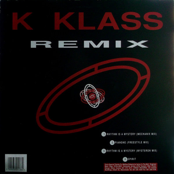 K-Klass : Rhythm Is A Mystery Remix (12")