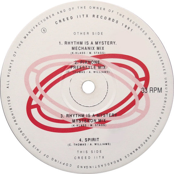 K-Klass : Rhythm Is A Mystery Remix (12")