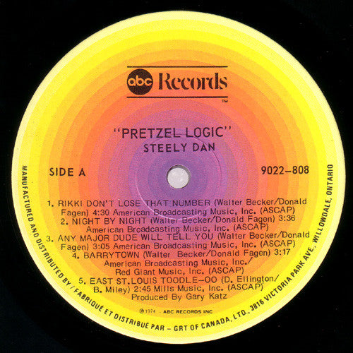 Steely Dan : Pretzel Logic (LP, Album, RE, RP, Gat)