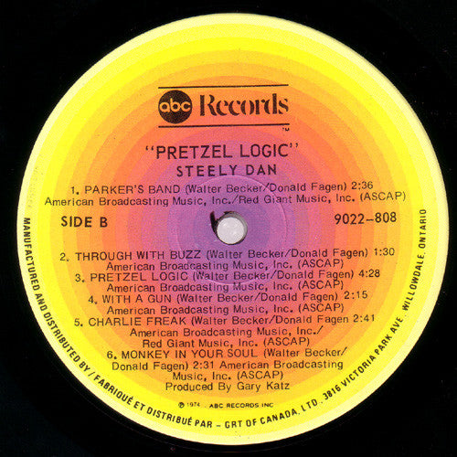 Steely Dan : Pretzel Logic (LP, Album, RE, RP, Gat)