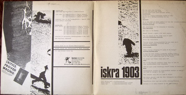 Iskra 1903 : Iskra 1903 (2xLP, Album, Gat)